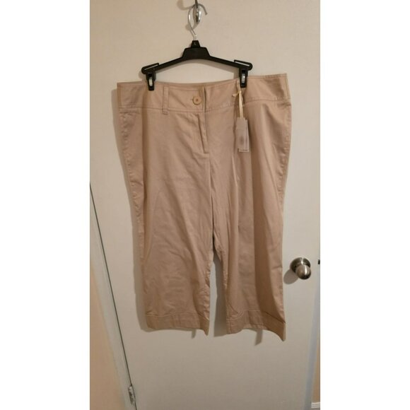 Hannah Jones Crop Pants Chino Size 18 NWTD Try On Mark Preppy Y2K Capri Coastal - Picture 1 of 11